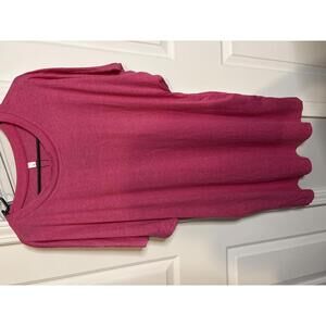 Molerani Pink Oversized T-Shirt Dress Large 446